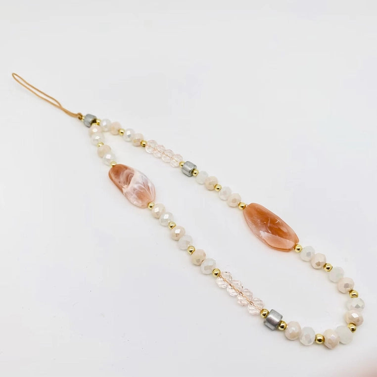 Crystal Beaded Mobile Phone Lanyard