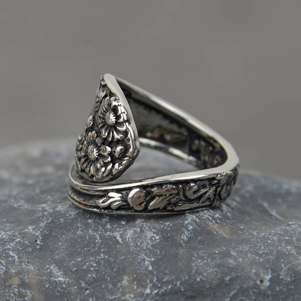 Vintage Daisy Spoon Ring