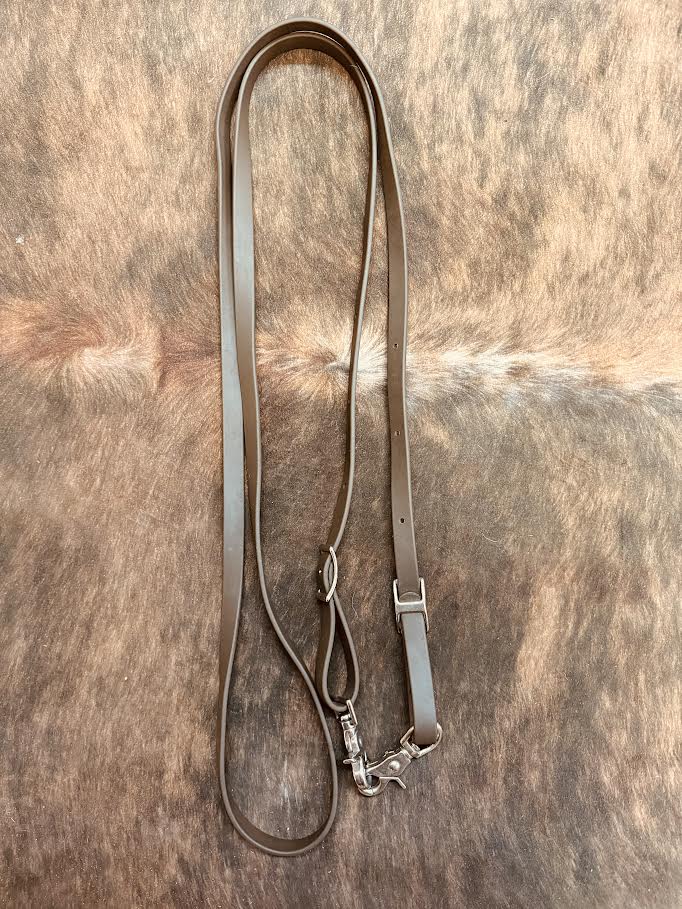 8 ft Biothane Brown Rein