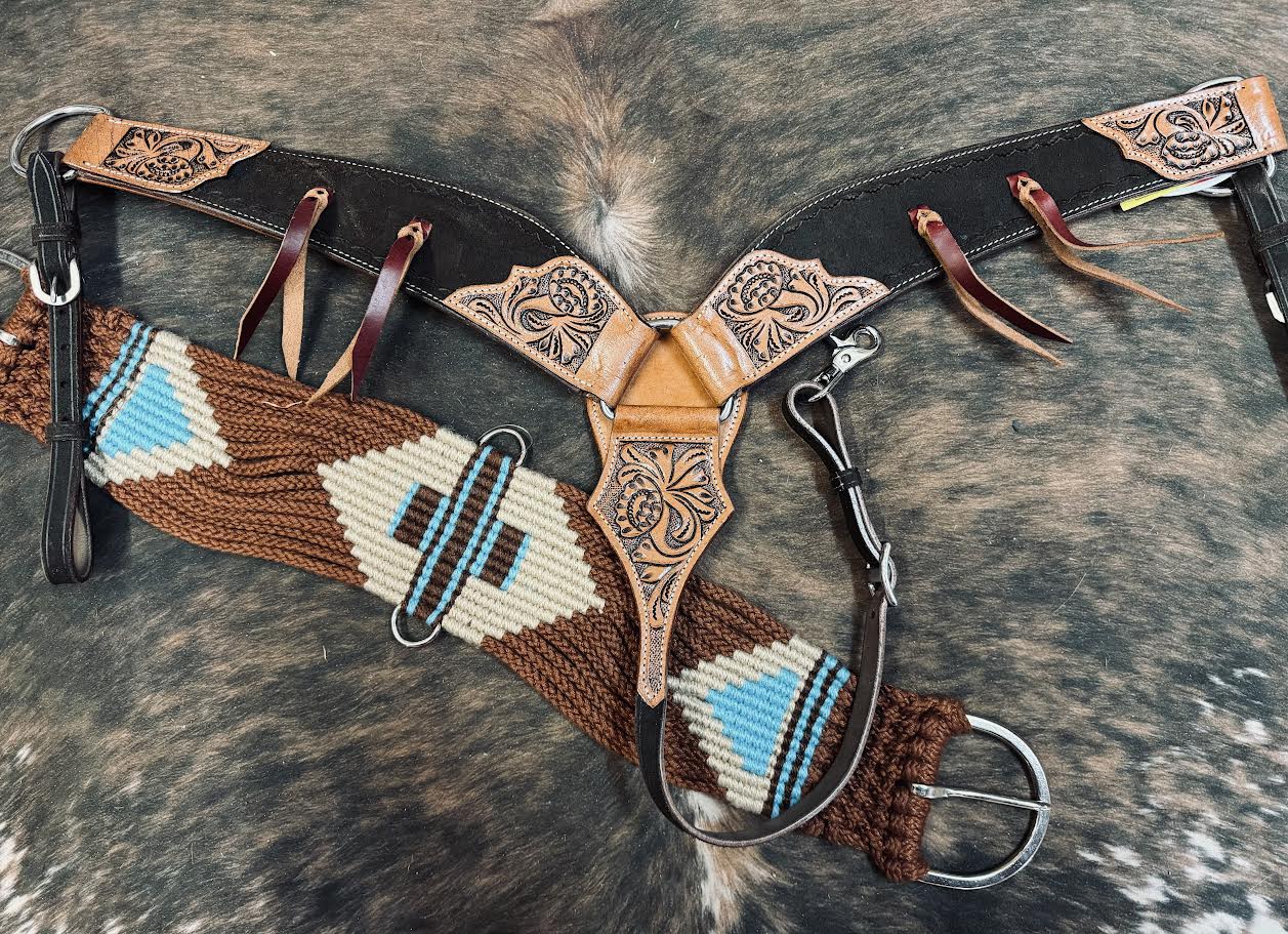 Wool String girth with Stainless Steel Buckles