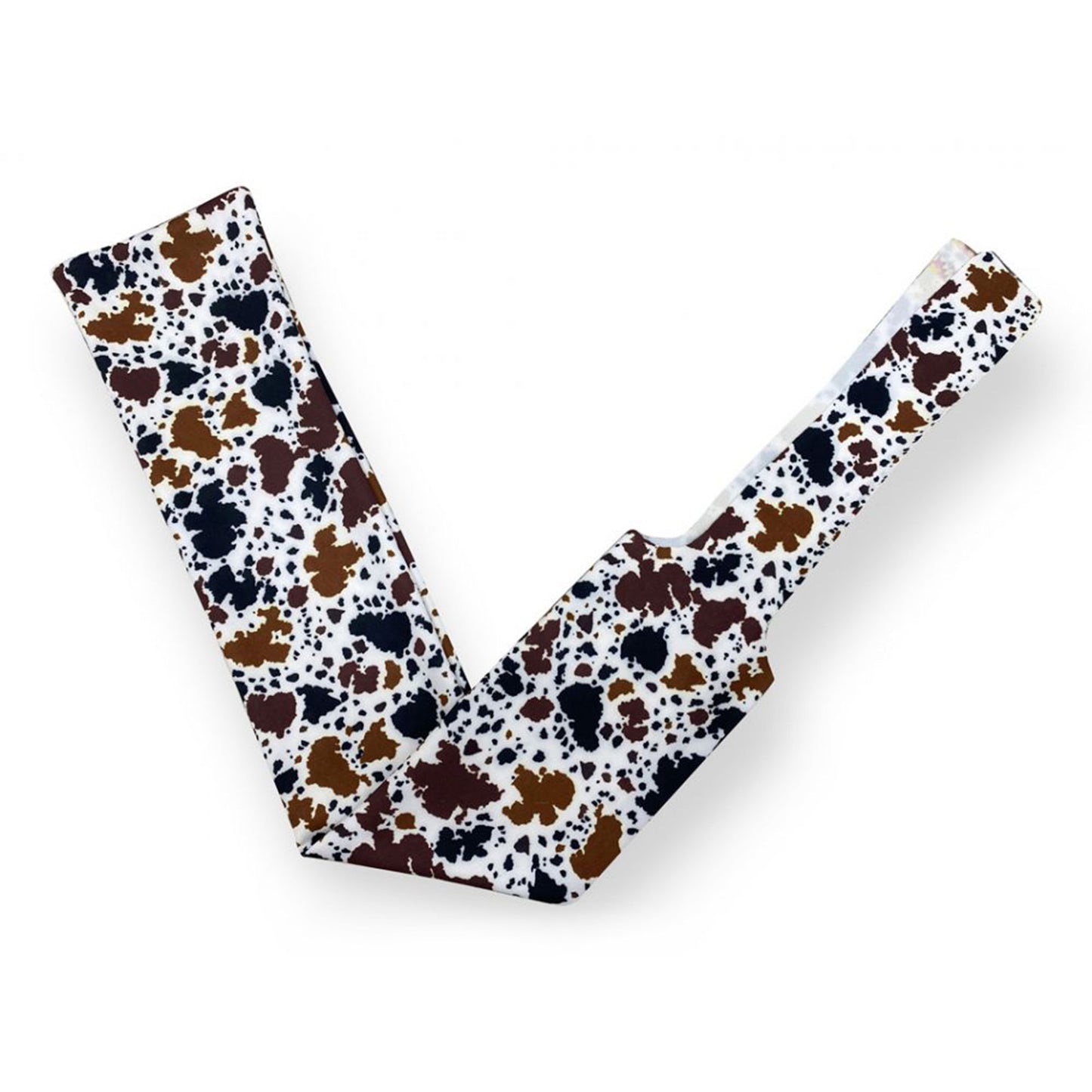 Lycra cow printed slip on tail bag