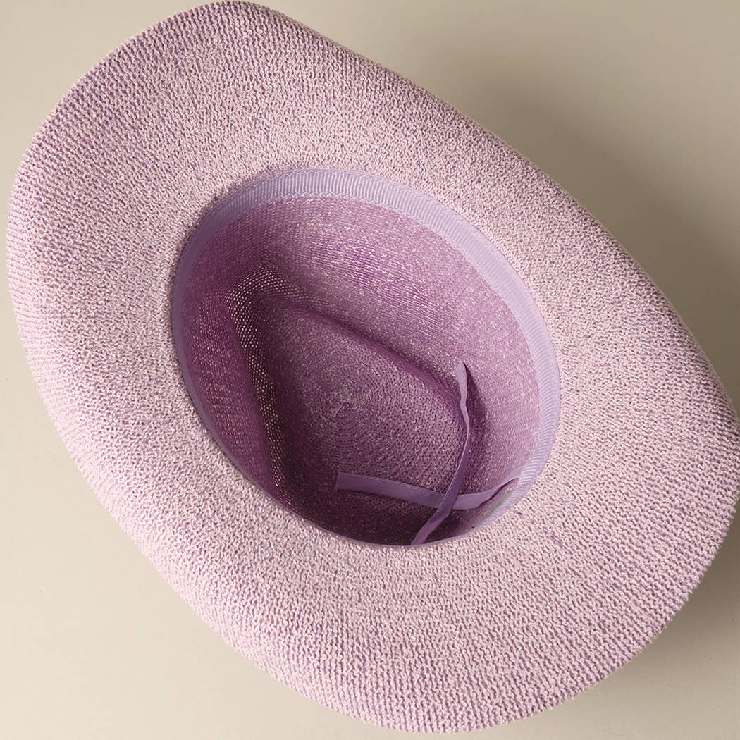 Solid Terry Cloth Cowboy Panama Adjustable Sun Hat