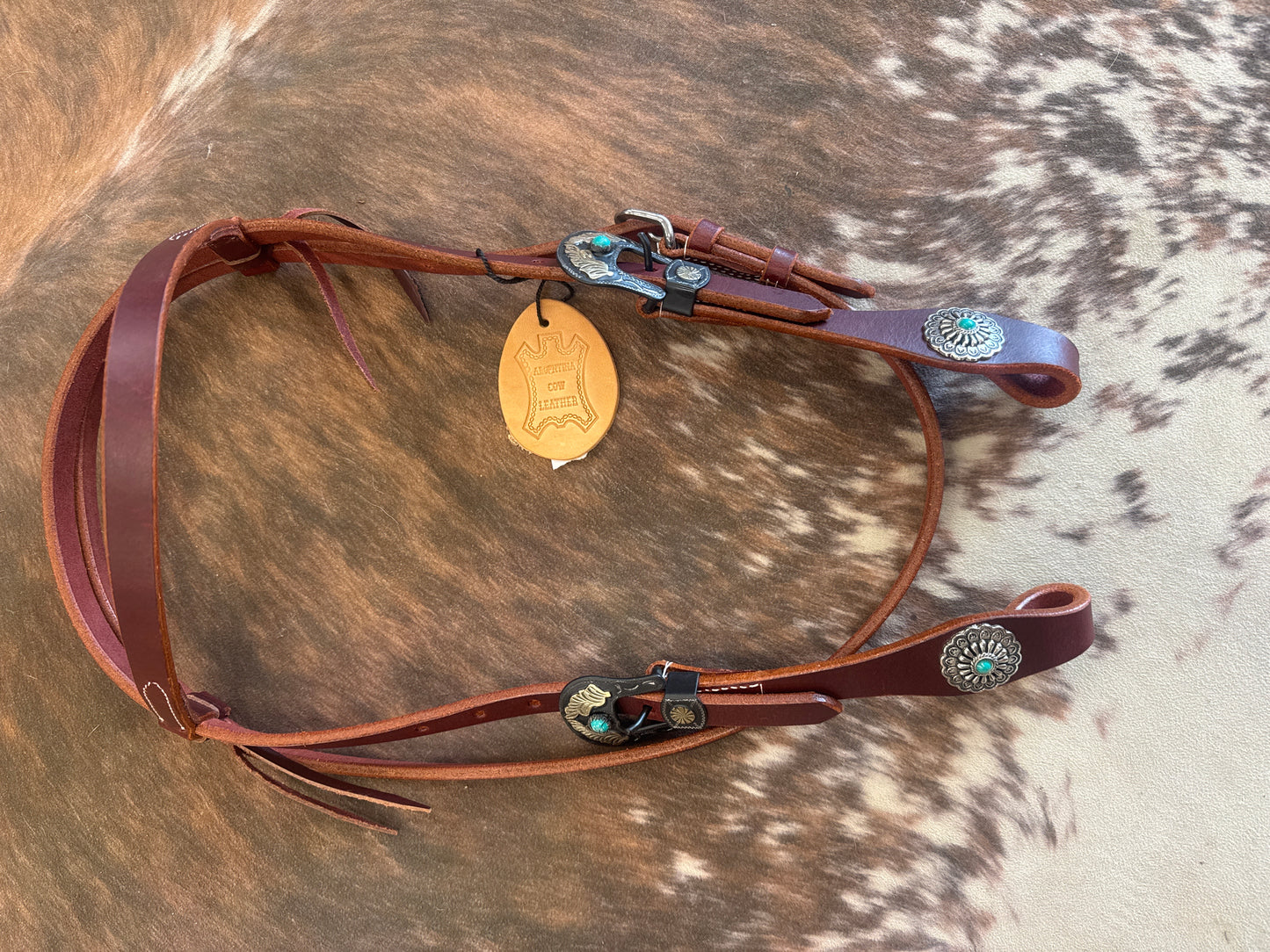 Turquoise Halo Browband Headstall