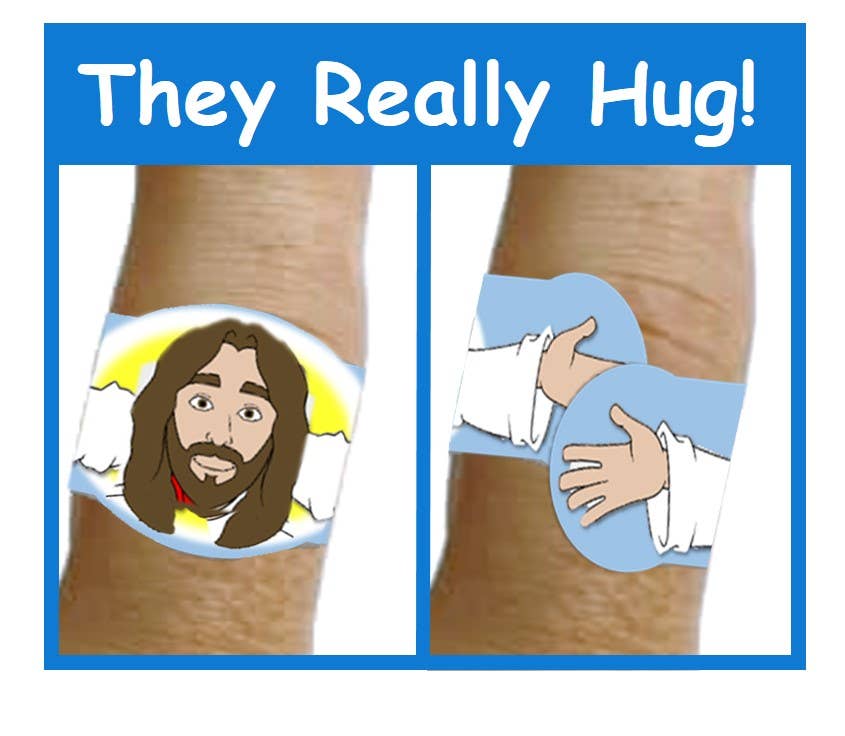 "Healing Hugs" Fun Novelty Jesus Bandages