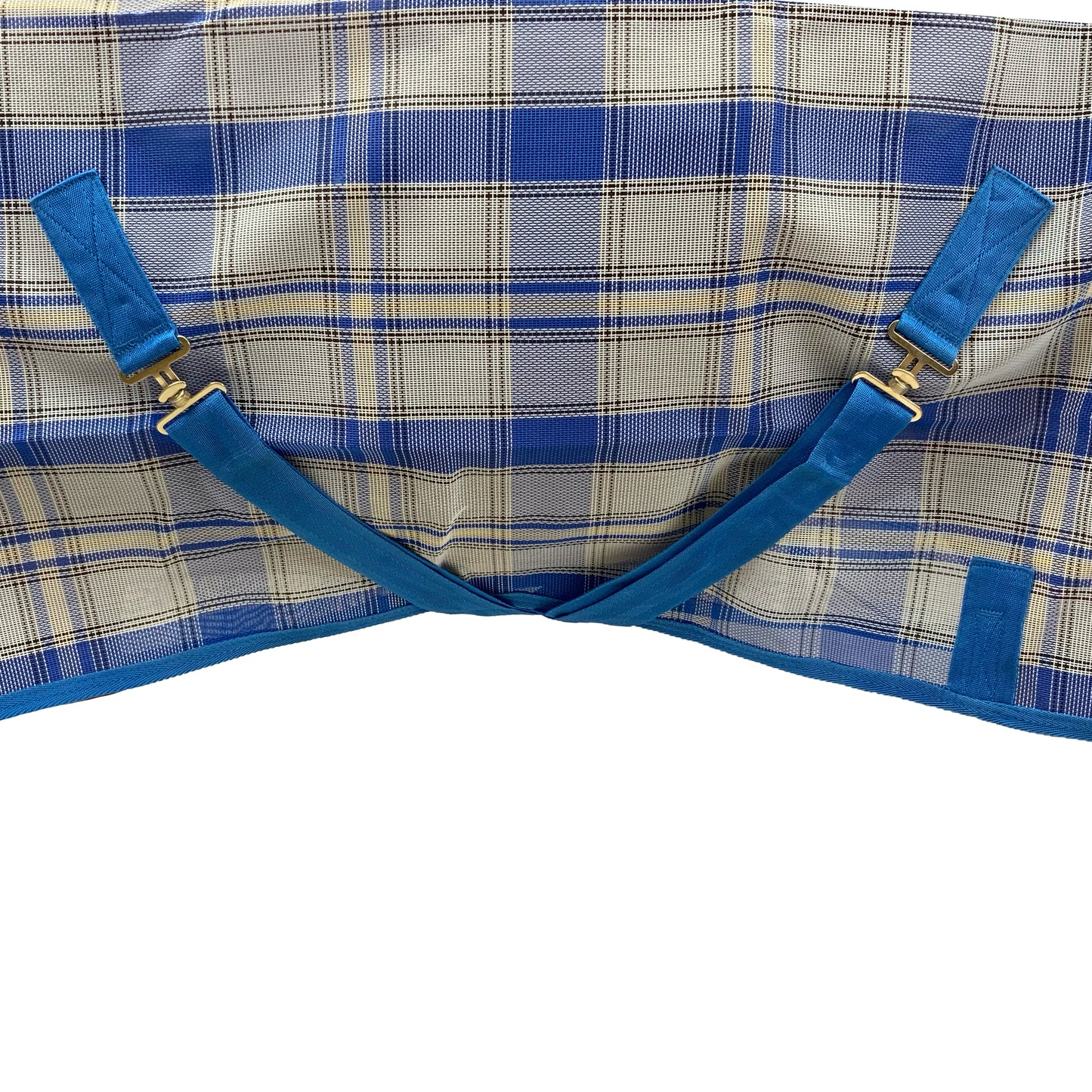 1000D Royal Blue Plaid Mesh Fly Sheet