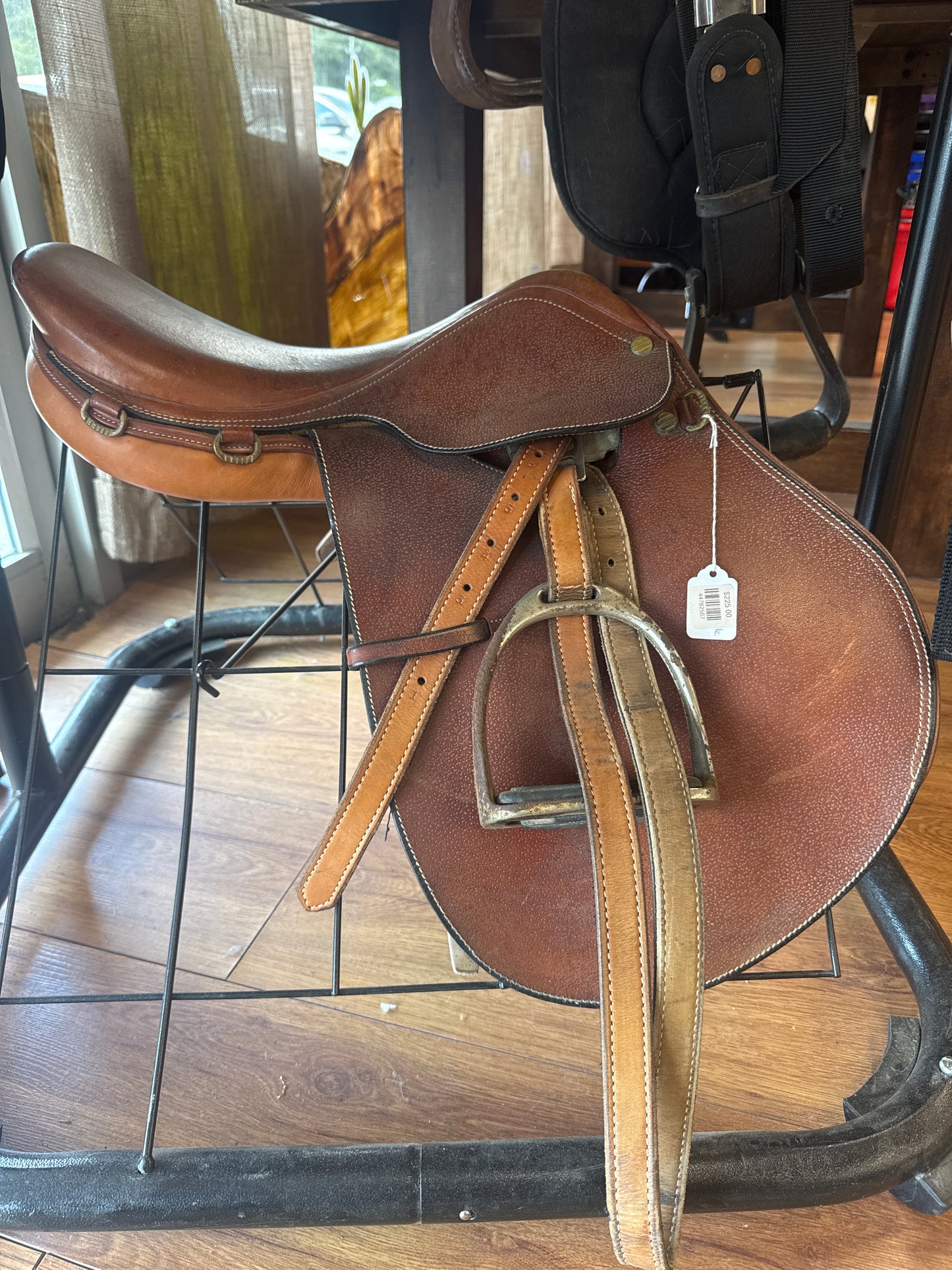 Saddle, English brown leather