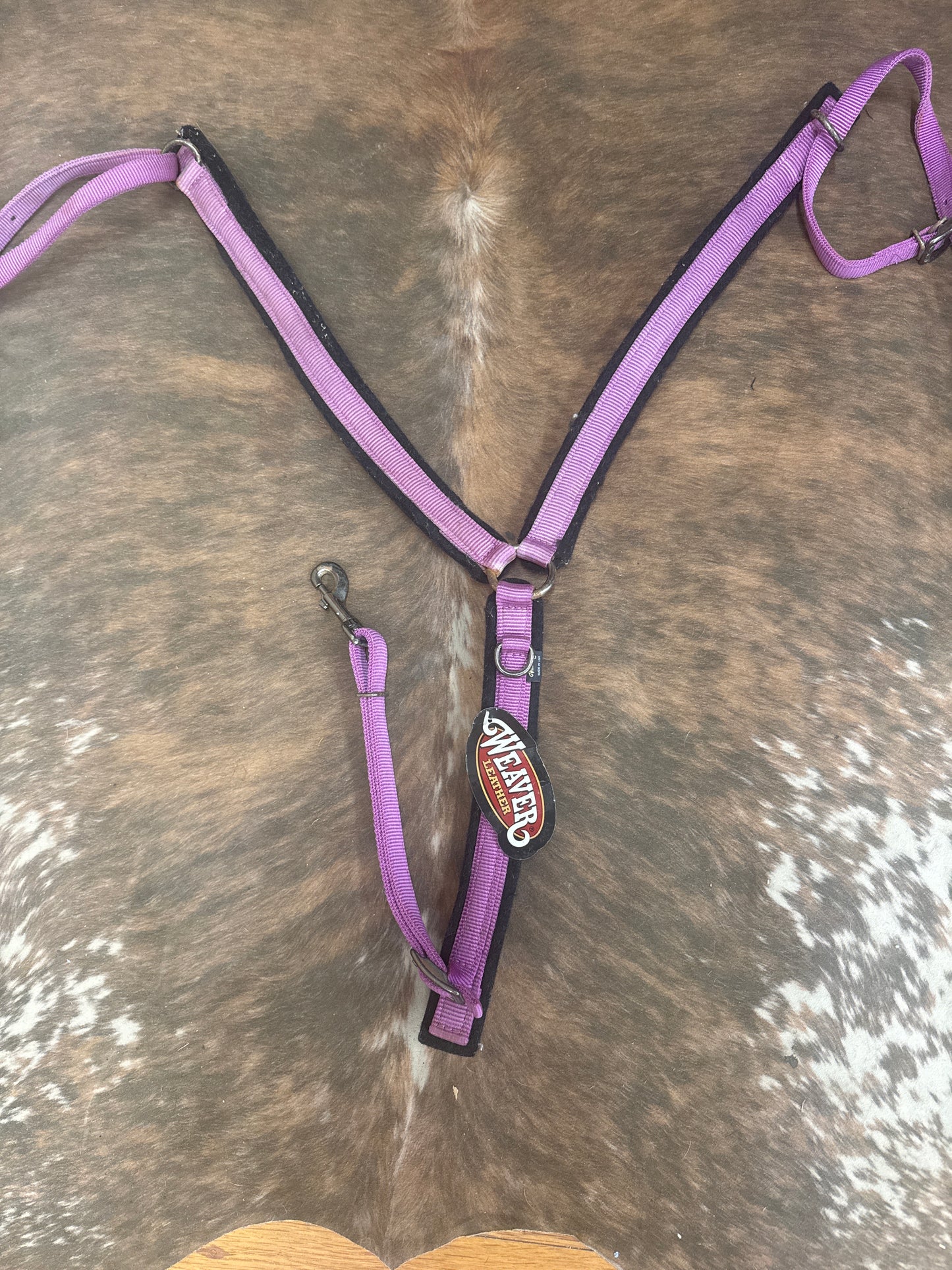 Weaver Purple Nylon Breast Collar