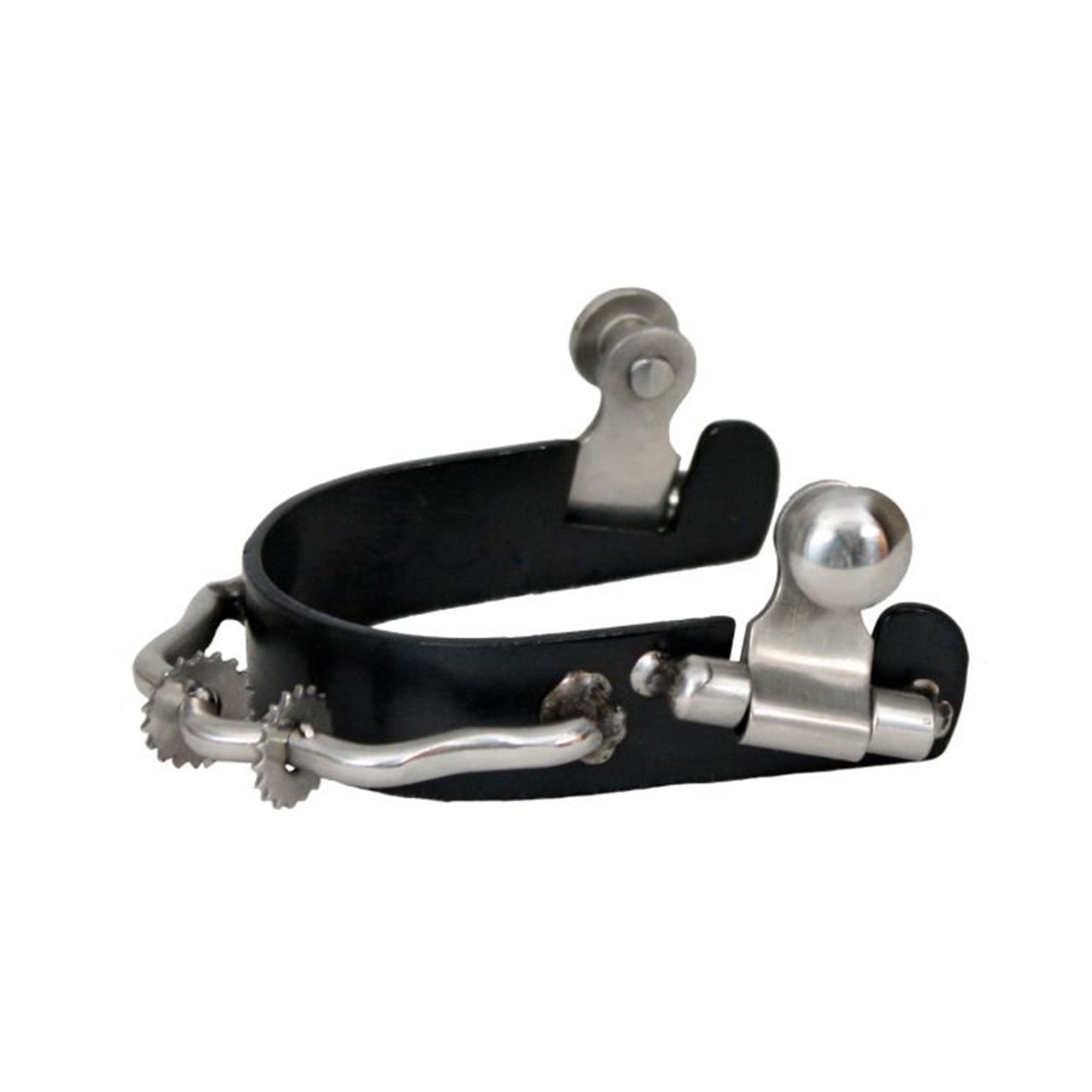 Ladies/Youth Size Black Steel Bumper Rowel Spur
