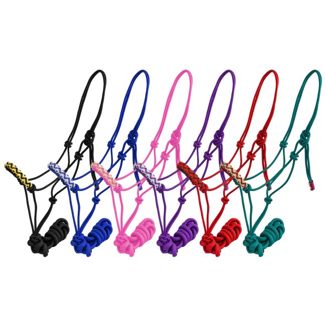 Braided Nose Cowboy Know Halter w/lead