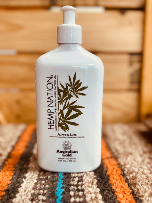 Australian Gold Hemp Nation Agave and Lime Tan Extender 18oz