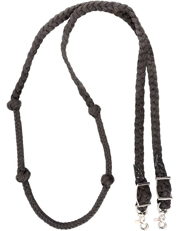 Martin Black Knotted Braided Reins