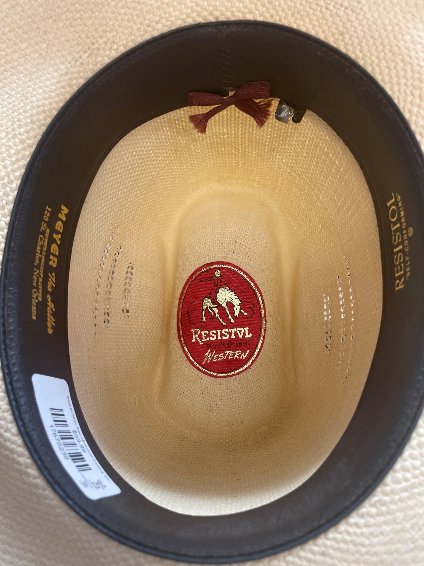 Resistol Straw Best All-Around Cowboy Hat 7 3/8 (Vintage)