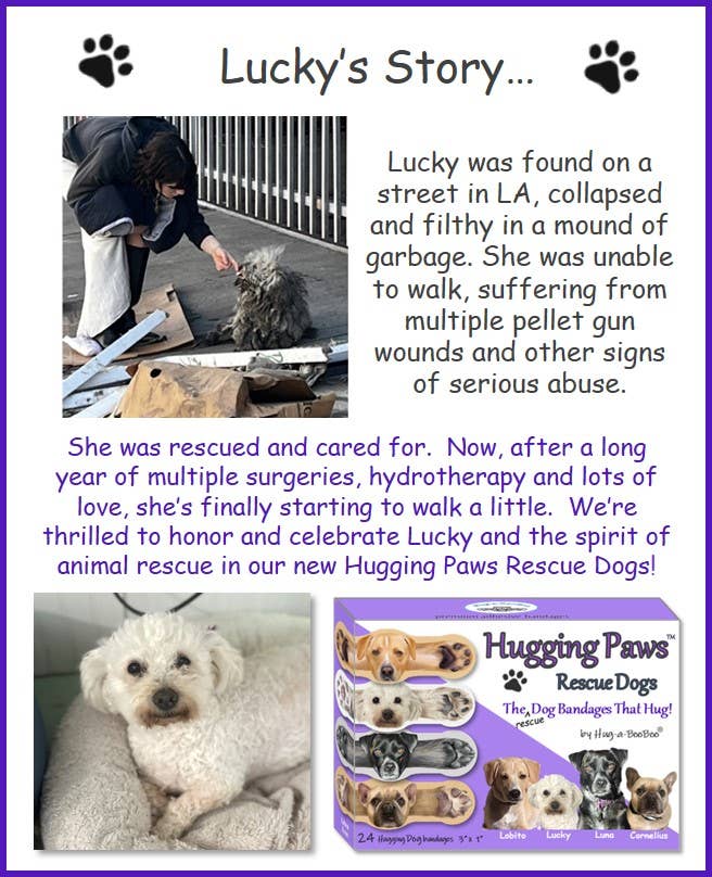 "Hugging Paws Rescue Dogs" Bandages 24ct