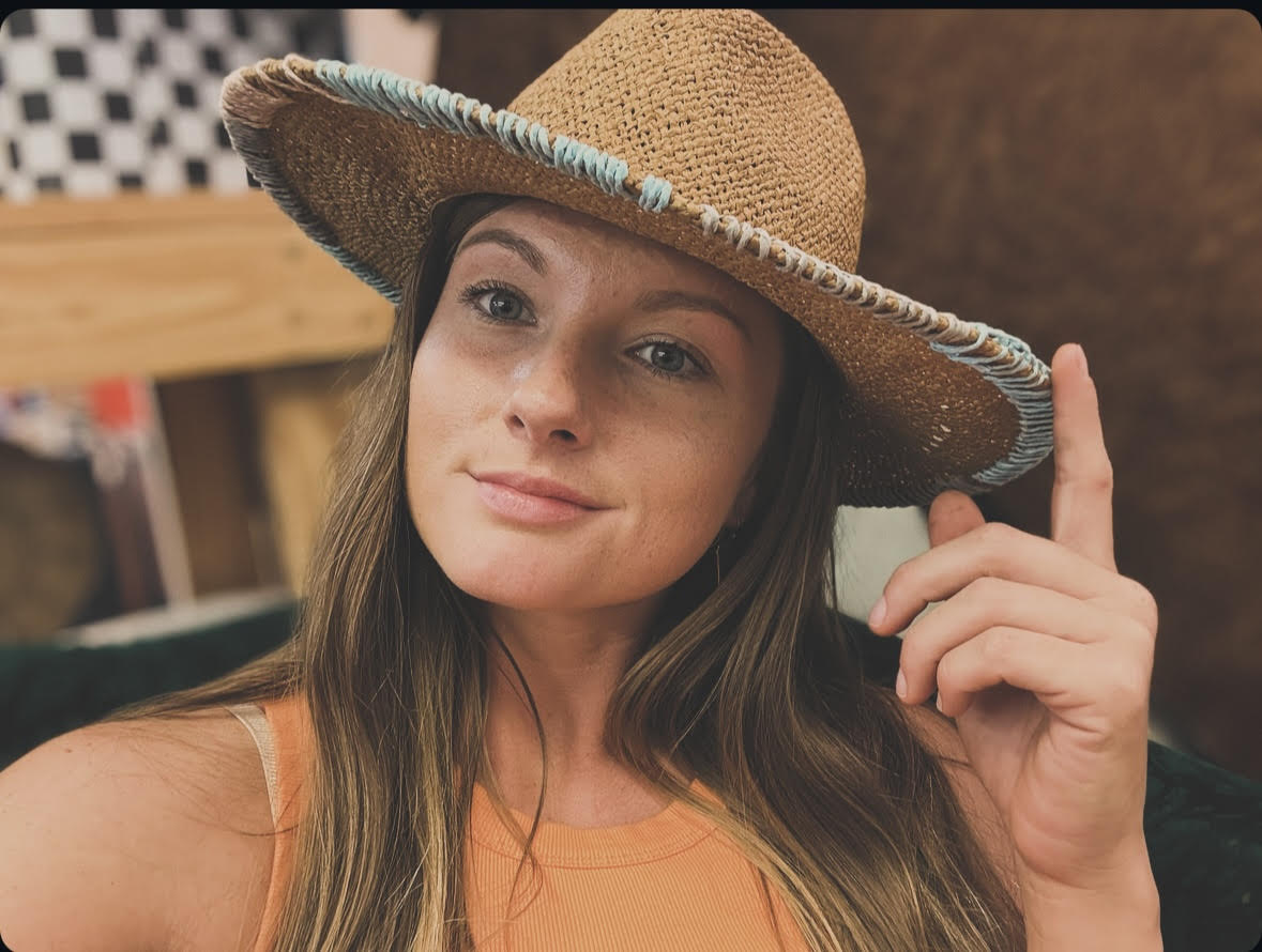 Stitched Brim Panama Hat