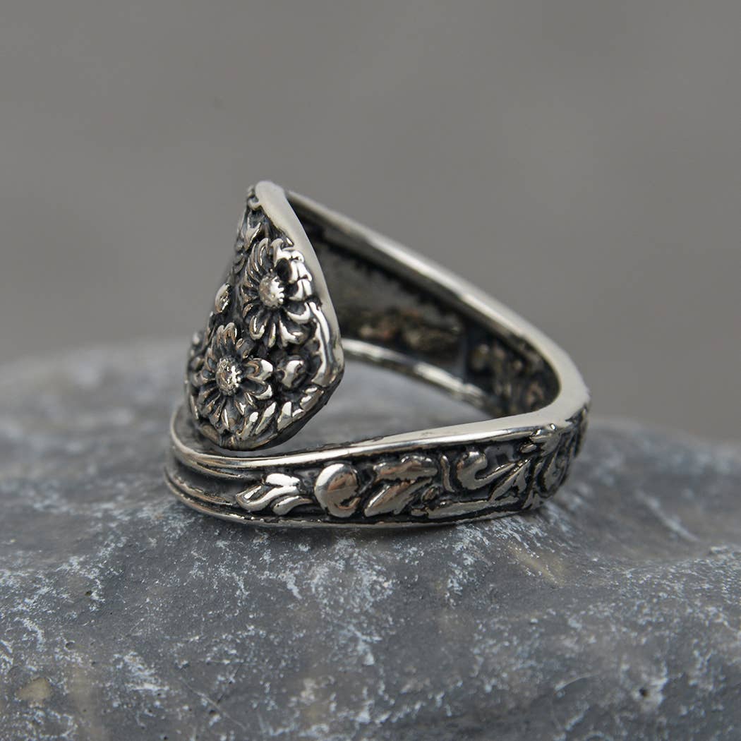 Vintage Daisy Spoon Ring