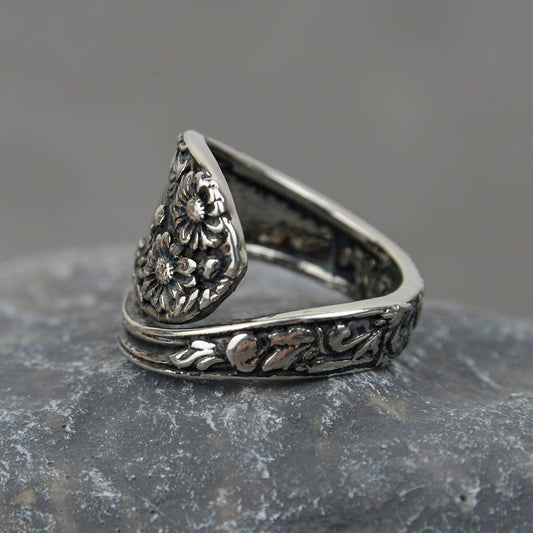 Vintage Daisy Spoon Ring