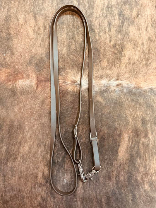 8 ft Biothane Brown Rein