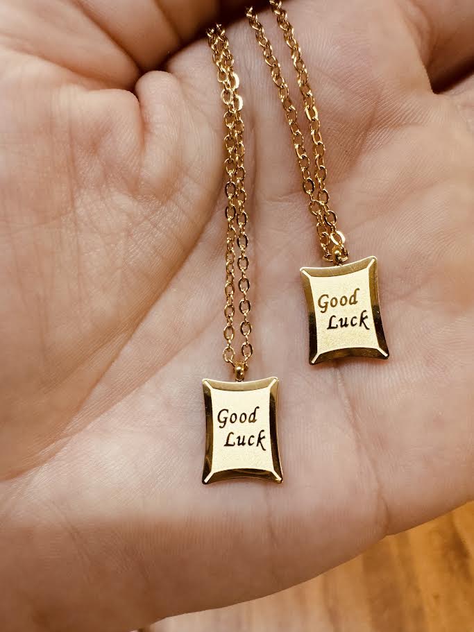 Good Luck Stainless Steel Pendant Necklace