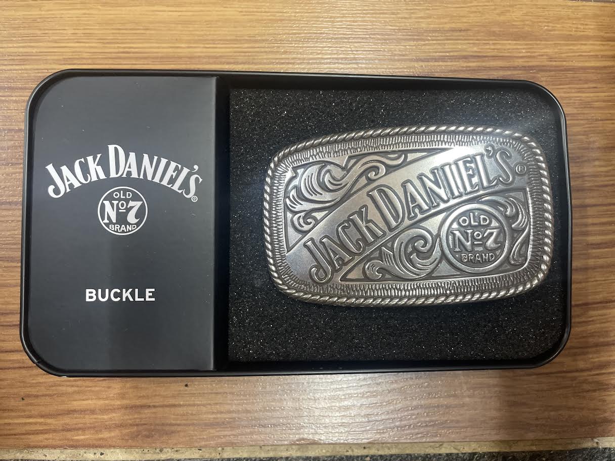 Officially Licensed - JD Old No 7 Rectangular Belt Buckle