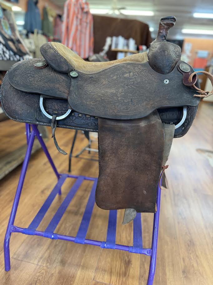 16.5" Benson Moore Roping Saddle #PL