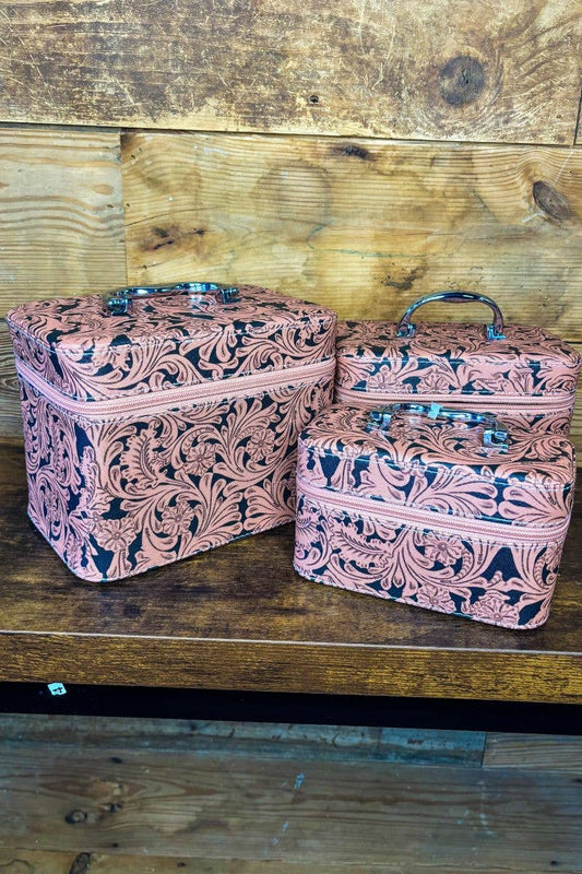 Tooled Beauty Boxes Set of 3