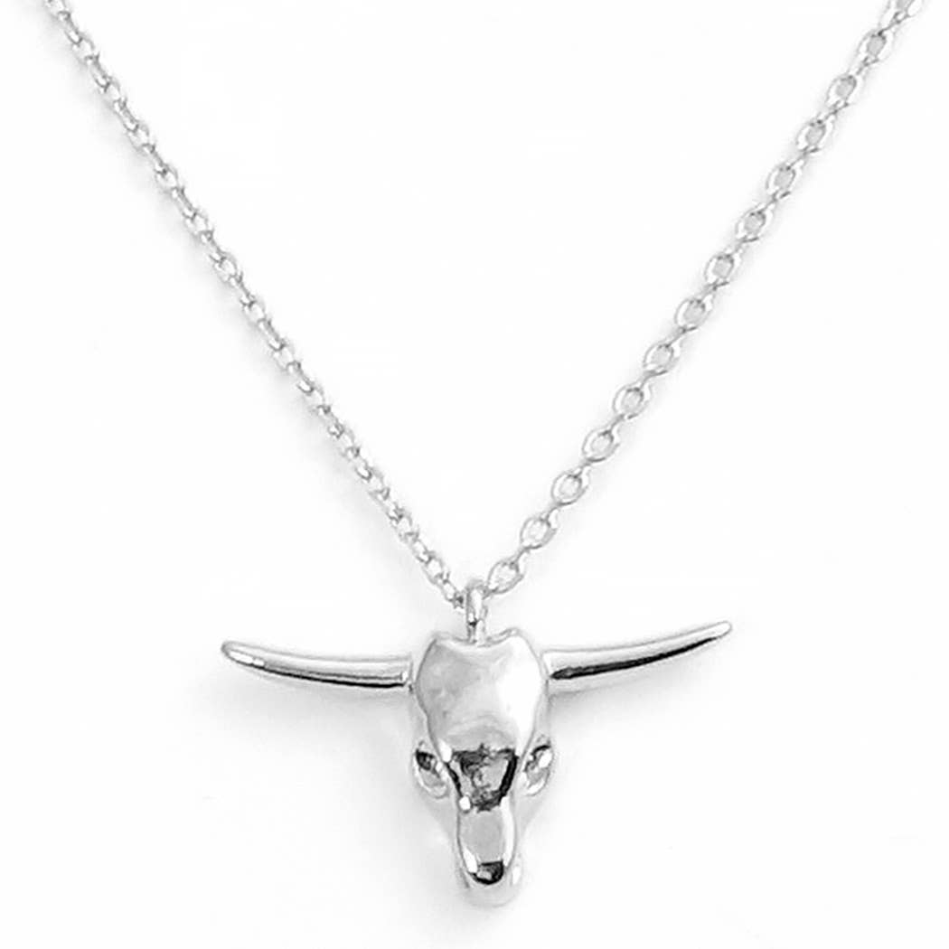 Bull Head Charm Necklace