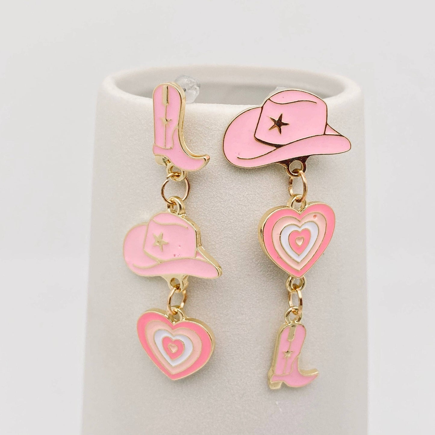 Hat Love Cowboy Boots Earrings