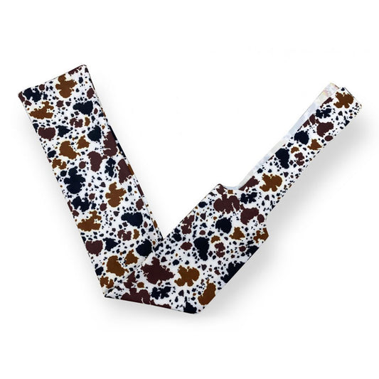 Lycra cow printed slip on tail bag