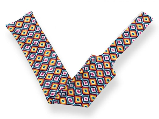 Showman Aztec Lycra printed slip on tail bag