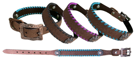 Showman Leather Dog Collar
