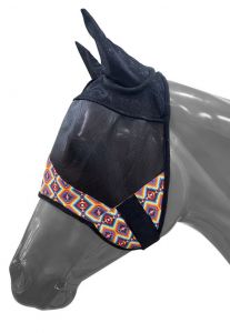 Showman SW Print Fly mask w/ears