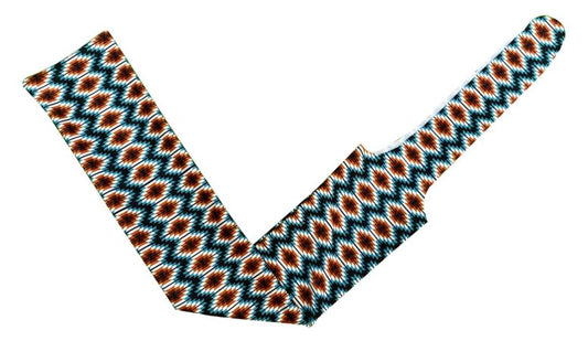 Showman Blue Print Aztec Tail Bag