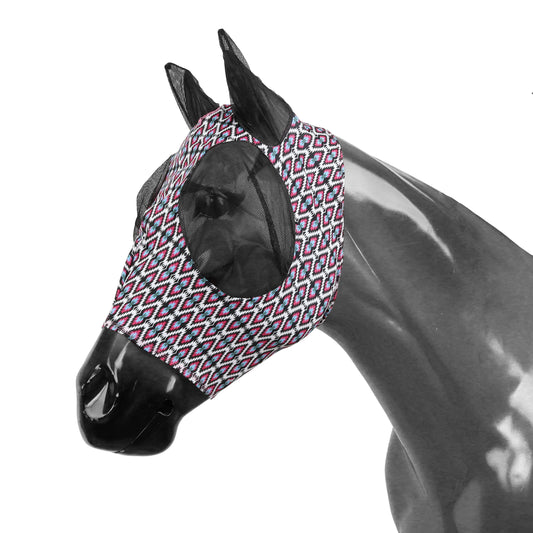Neon Navajo Lycra Fly Mask