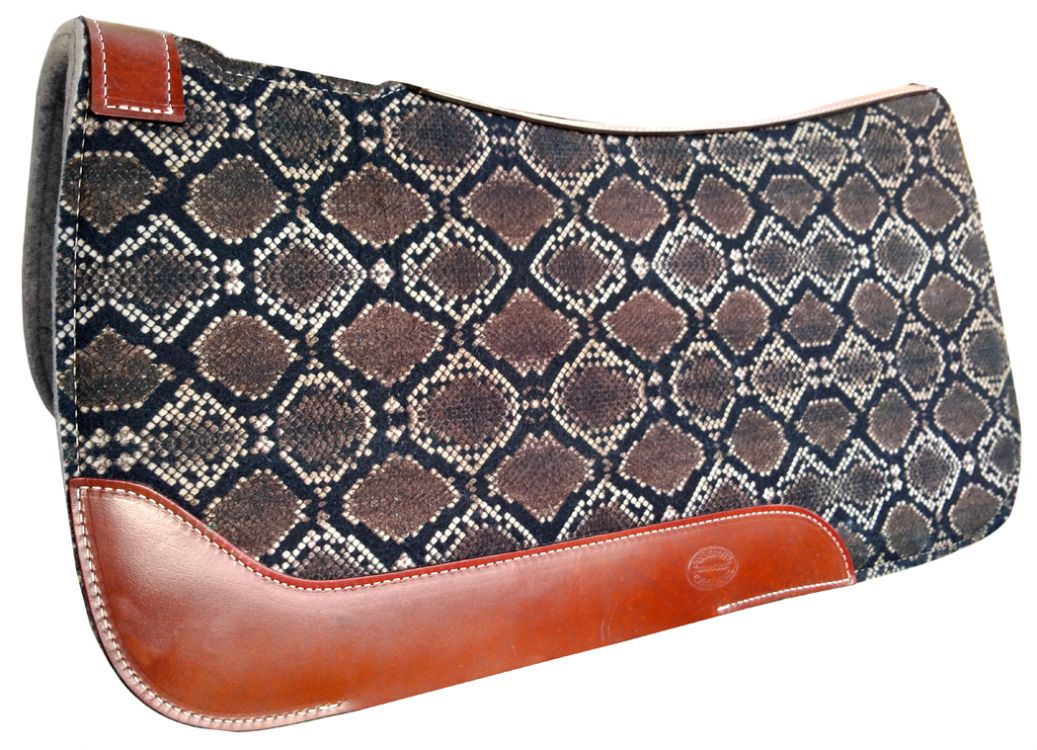 Showman Snake Print Saddle Pad