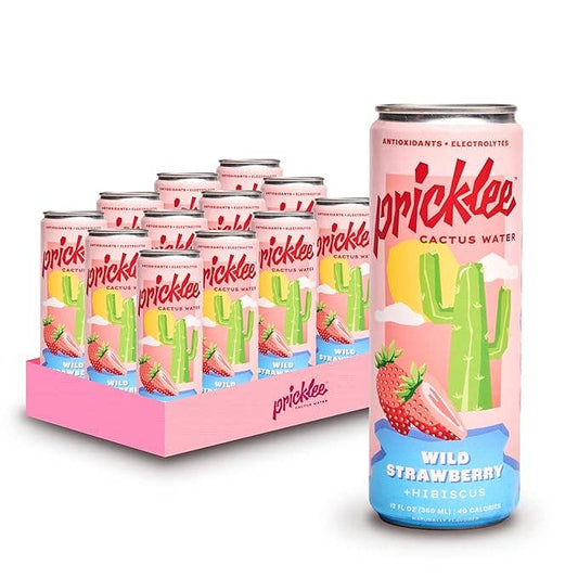 Pricklee Cactus Water - Wild Strawberry (12-pack)