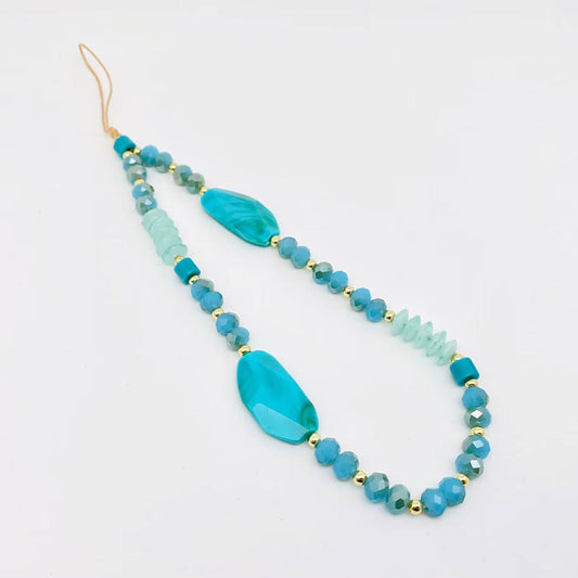 Crystal Beaded Mobile Phone Lanyard