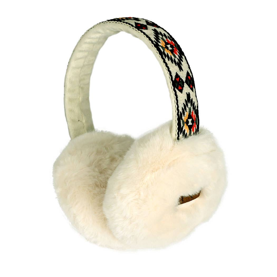 Aztec Patterned Ear Muff