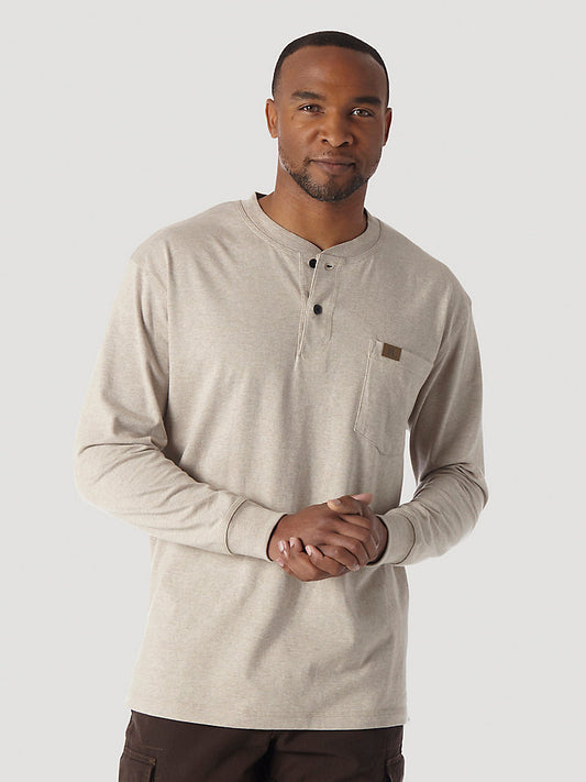 WRANGLER® RIGGS WORKWEAR® LONG SLEEVE SOLID HENLEY