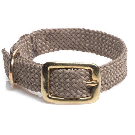 Double Braid Jr Collars - 9/16" width w/Brass Hardware