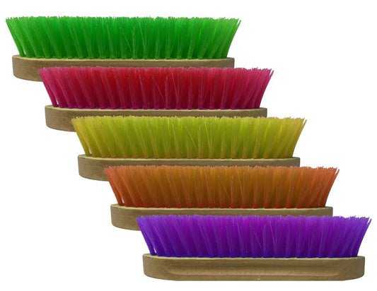 Medium bristle brush with wood handle