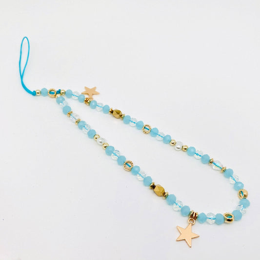 Star Pendant Beaded Mobile Phone Lanyard