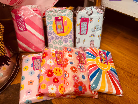 Quick Dry 2 Sided Beach Towel with travel bag (multiple styles available)