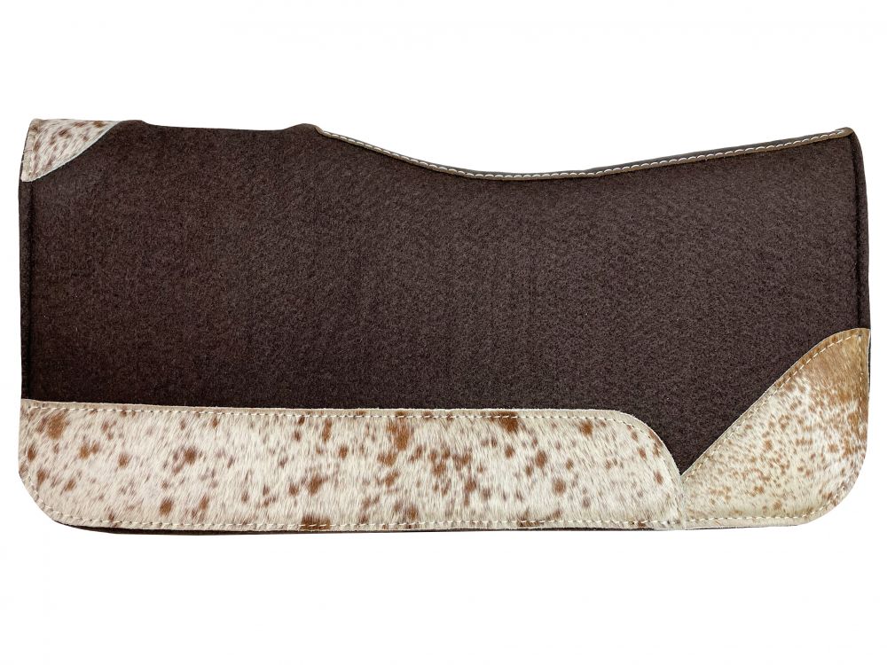 Showman 24 x 24 Felt Saddle Pad w/cowhide