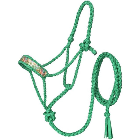 CACTUS OVERLAY MULE TAPE HALTER WITH LEAD