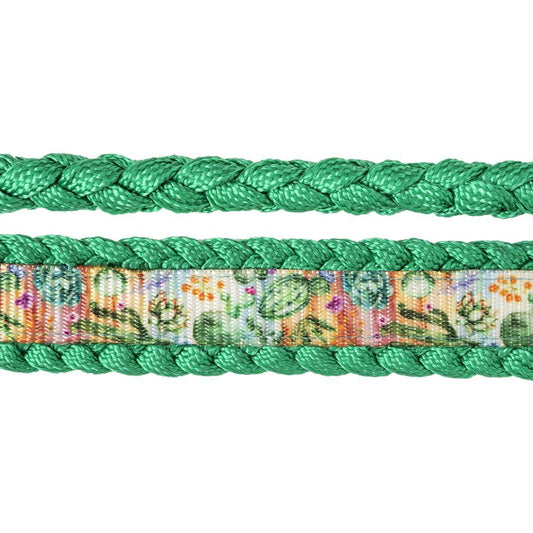 CACTUS OVERLAY MULE TAPE HALTER WITH LEAD