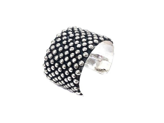 Black Bubble Cuff Bracelet