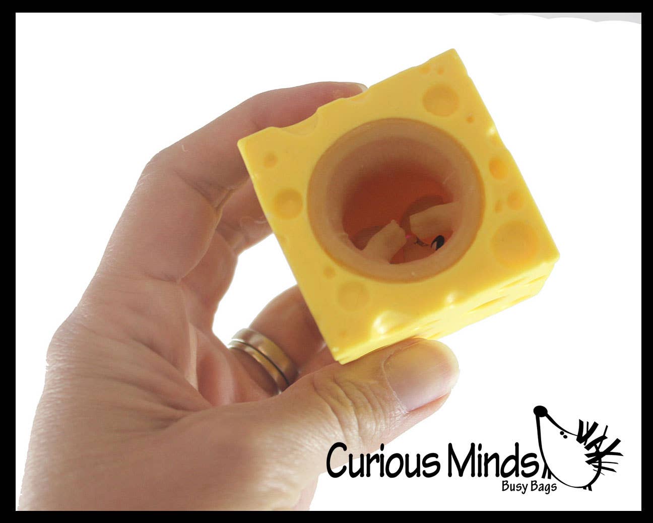 1 Mouse in Cheese - Adorable Pop Up - Cute Squeeze Toy - Fun