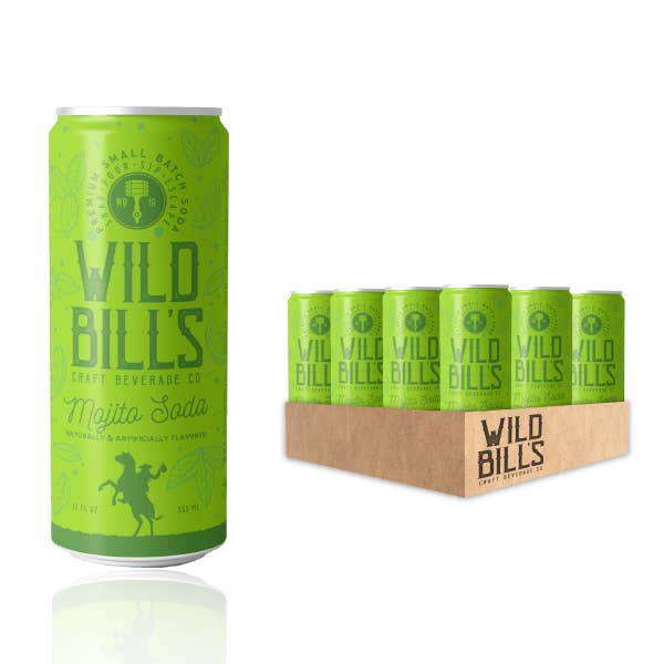 Mojito Mocktail - Premium Cane Sugar Soda, 12-Pack, Cans