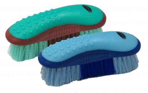 Showman Stiff Brush w/grip dots