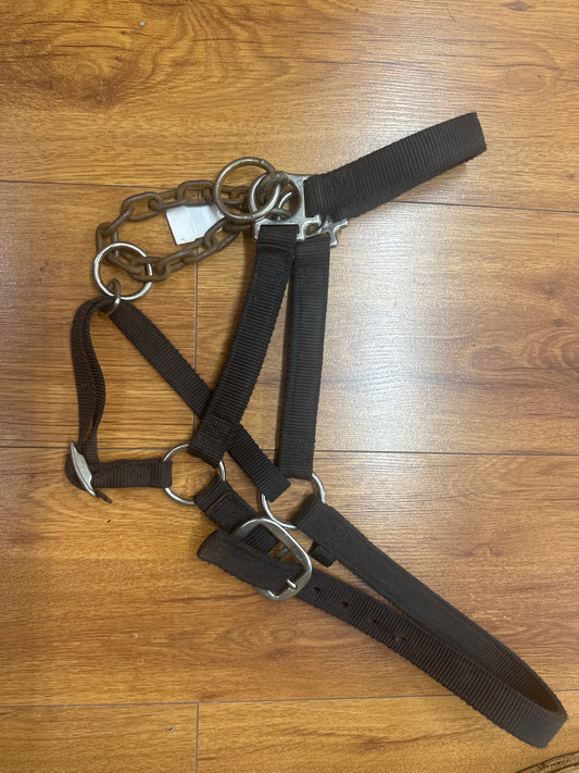 Used Nylon Halter with chain